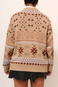 pulover bege westwrn vintage na internet