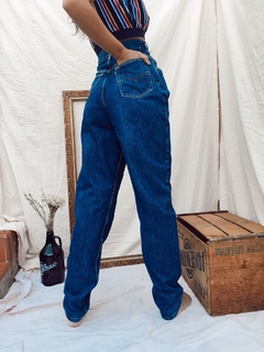 Calça mom jeans azul vintage 90’s original - comprar online