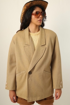 casaco sino textura bege vintage - comprar online
