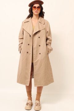 Trench Coat bege forrado vintage - comprar online