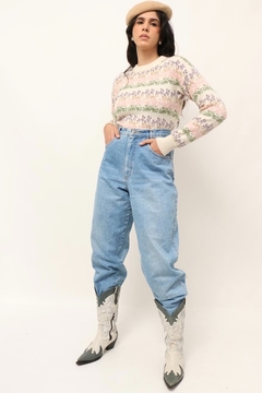 calça jeans cintuta alta vintage - loja online