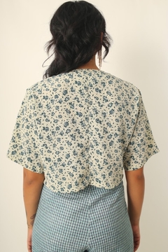 camisa cropped flores 90’s - loja online