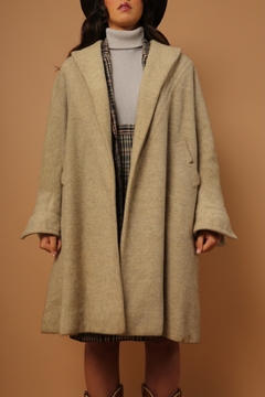 casaco 100 % lã amplo forrado vintage na internet