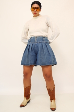 Shorts cintura alta jeans