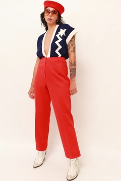 cropped tricot azul marinho estrela - loja online