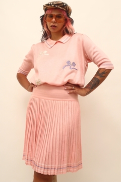 Conjunto tricot rosa SAIA + POLO laços - loja online