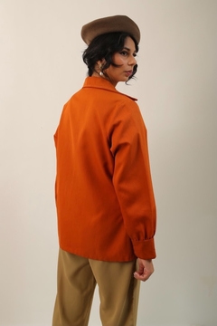 Blazer laranja levinho bolso vintage - comprar online