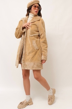 casaco camurça forrado pelucia vintage na internet