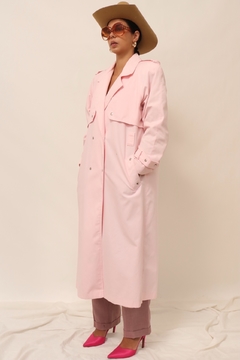 Trench Coat rosa candy forrado na internet