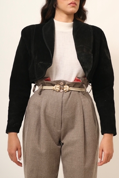 jaqueta couro camurça vintage - comprar online
