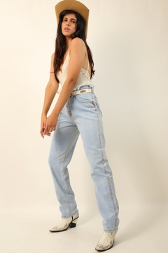 Calça jeans cos desfiado vintage