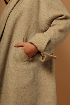 casaco 100 % lã amplo forrado vintage - comprar online