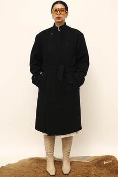casaco preto 100 % LÃ vintage - comprar online