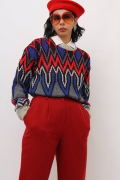 pulover bowie vintage tricot - Capichó Brechó