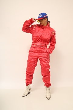 Macacão formula 1 vermelho vintage - loja online