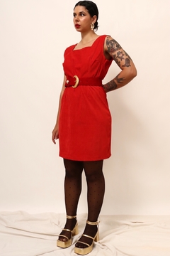 Vestido veludo vermelho vintage na internet