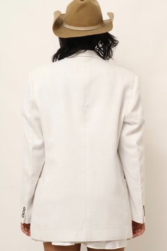 Blazer branco CEA vintage forrado - Capichó Brechó