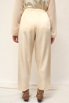 Conjunto pijama acetinado calça + blusa - comprar online