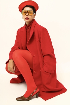 casaco vermelho nutrisport vintage - Capichó Brechó