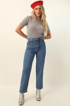 calça jeans cintura mega alta vintage 90’s