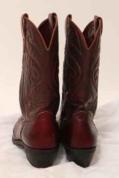 bota western 100% couro bordo classica - comprar online