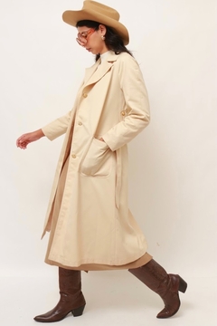 Trench Coat forrado vintage creme italiano