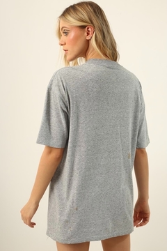 camiseta Flinstons cinza mescla logo - loja online