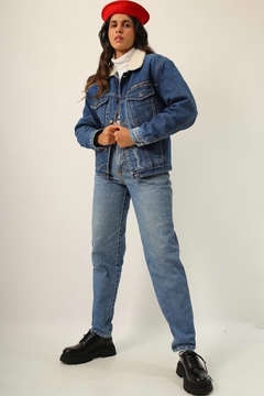 Jaqueta jeans toda forrada pelucia 79’s