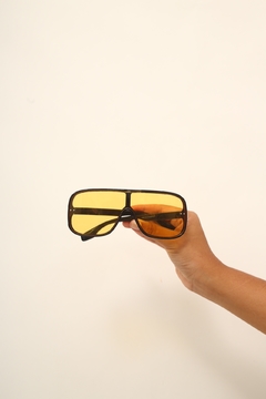 Oculos sol lente amarela 70´s - loja online