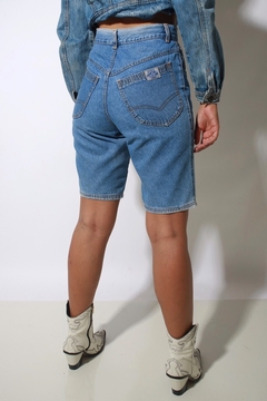 Bermuda jeans cintura alta vintage original na internet