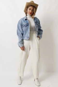 jaqueta cropped jeans 79’s - loja online