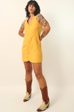 vestdio alfaiataria amarelo forrado - loja online