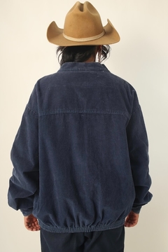 Imagem do jaqueta veludo cotele azul ampla