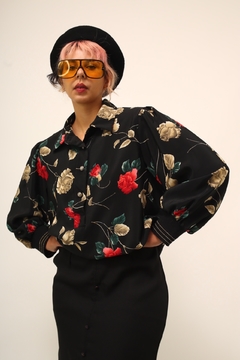 Camisa floral pala vintage na internet