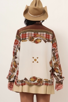 Camisa western vintage garimpada em Barcelona na internet