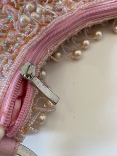 Bolsa Bordada perola rosa ombro vintage - loja online
