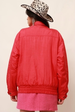 Imagem do jaqueta nylon vermelho forrada