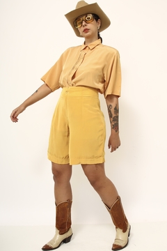 Camisa amarela vintage levinha - Capichó Brechó