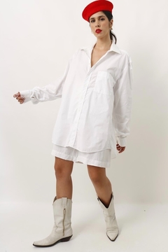 Camisa estampada algodão vintage - comprar online