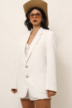 Blazer branco CEA vintage forrado - loja online