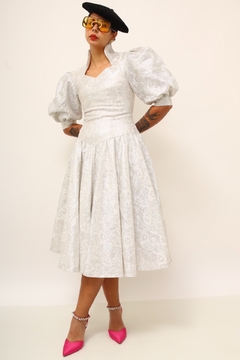 Imagem do Vestido prata vintage chic 50´s