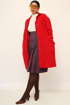 Casaco vermelho feltro vintage - loja online