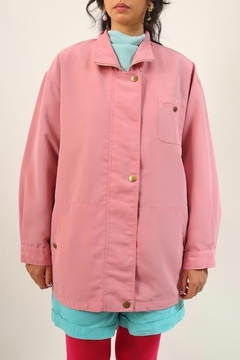 Jaqueta rosa forro nave acetinada vintage - loja online