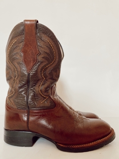 Bota 100 % couro western recortes 39 - loja online