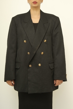 Blazer preto NORTON E BENSON GARBO - loja online