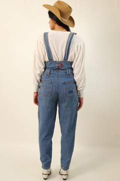 macacão jeans acinturado vintage 90’s - loja online