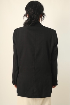 blazer preto longo forrado - comprar online