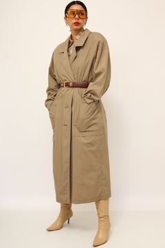 Trench coat forrado classico vintage