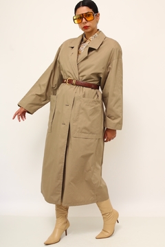 Trench coat forrado classico vintage