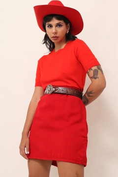 Blusa tricot zara vermelho vintage - loja online